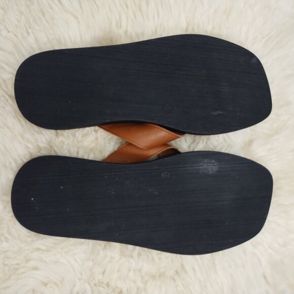 FREE PEOPLE Waverly Minimalist Thong Style Square Toe Flip-Flop Sandal-38 - Picture 3 of 4